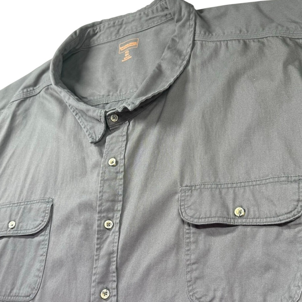 Boulder Creek Trading Company Shirt Mens 9XL Big Tall Gray Pockets Work Play
